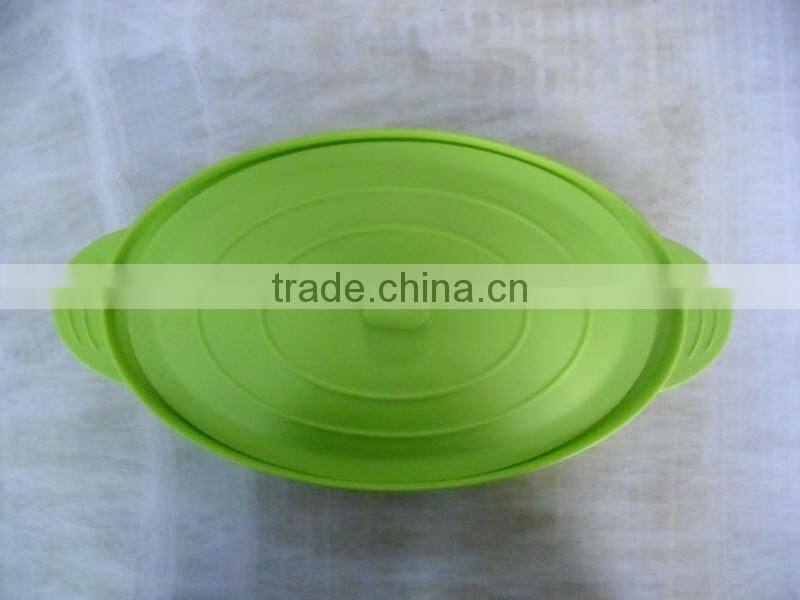 Recycling nontoxic silicone bakeware for baking