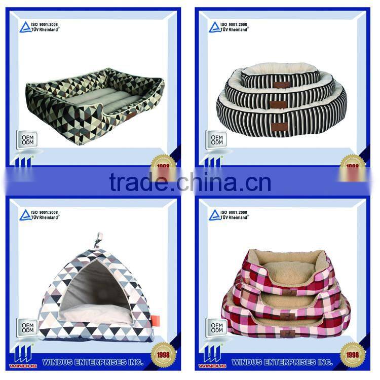 foldable dog soft tunnel pet beds with cushion