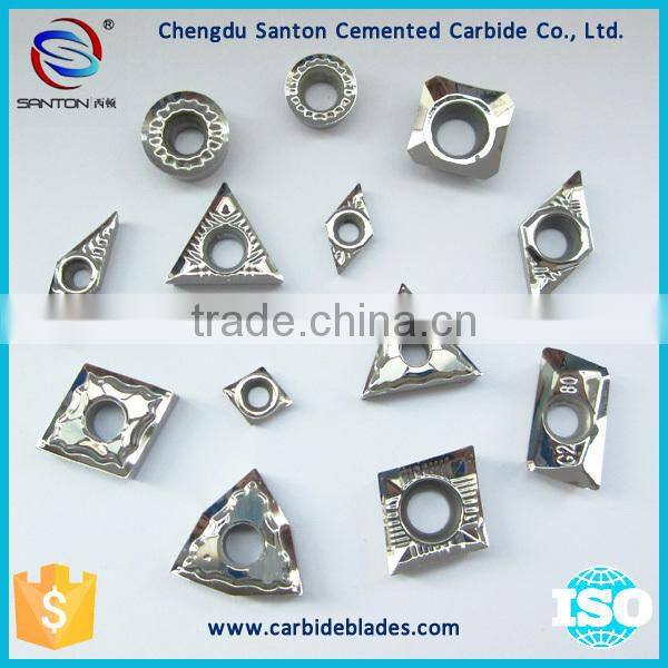 K20 cemented carbide cutting blade for woodworking with double holes