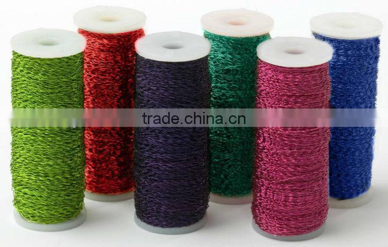 XQ hot sale crimped colored bullion wire(manufacture mass production)