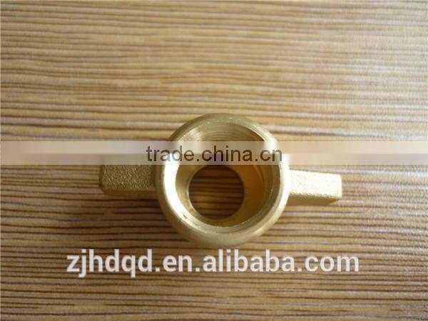 casting brass connector , swivel connector with female thread , buttery fly brass connector