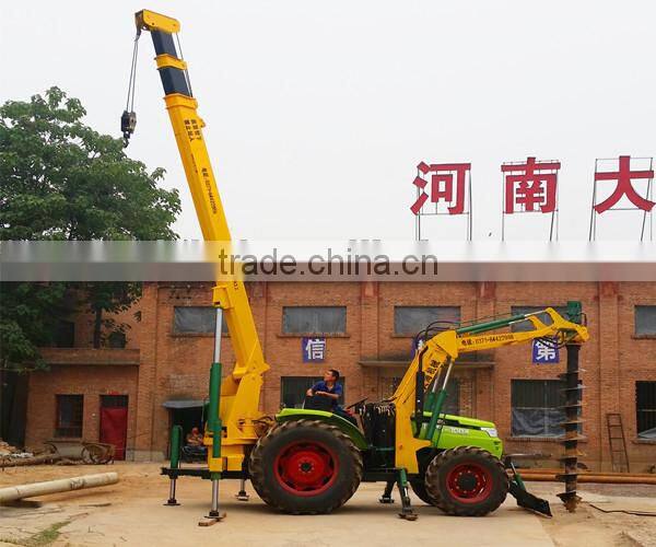 Factory directly supply hydraulic drilling rig for pole hoe pilling in Power facilities construction