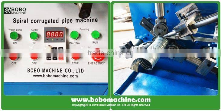 Post tension spiral corrugated duct forming machine