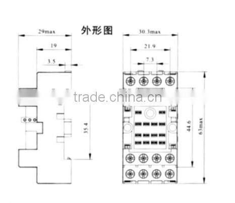 HEIGHT RELAY SOCKET RX78740 WITH HIGH QUALITY