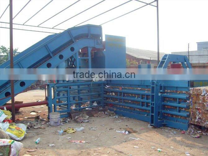 Hydraulic horizontal semi-automatic waste paper baler machine, bailing press machine XS2-100T