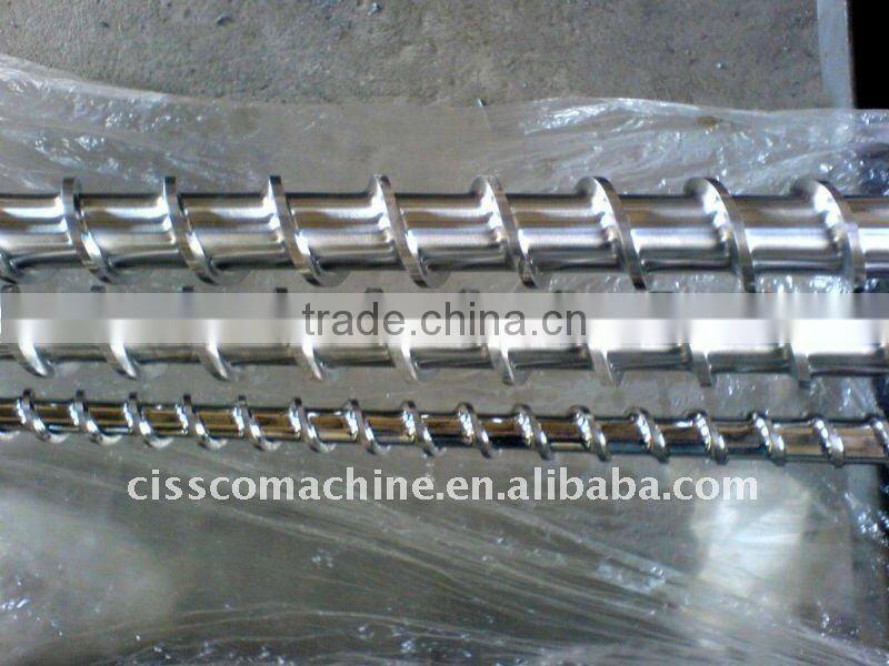 Screw and Barrel for plastic extrusion
