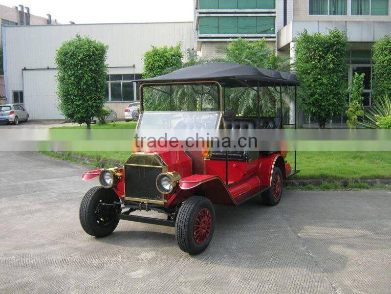 4 wheel drive 8 seater electric sightseeing vintage tourist car