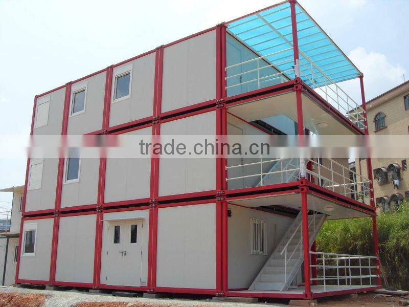 green modern modular light steel container house/home/building