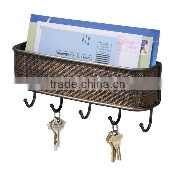 Customized Wall Mount Mail Key Letter Holder Hook Rack