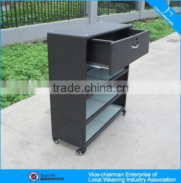 Modern design wicker living room furniture cabinet