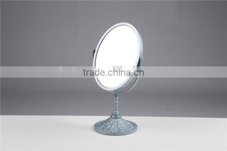 European Style Plastic Double-Side Dressing Table Make up Standing Mirror