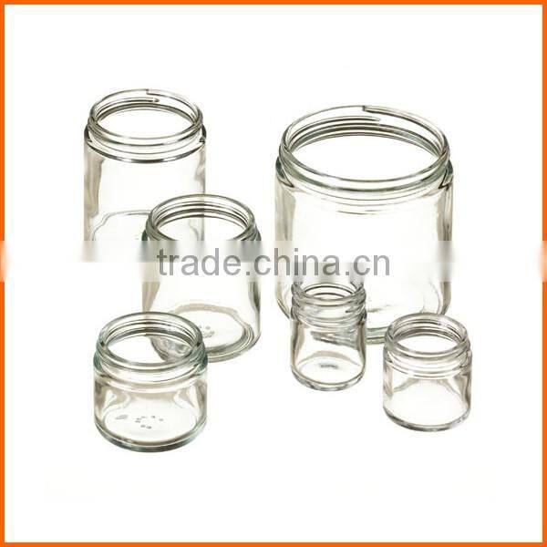 Hot selling low price clear glass jars for candle making