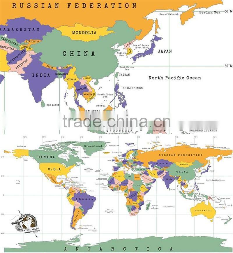 CT-483 Travel essential Explore Map world map Creative Stickers