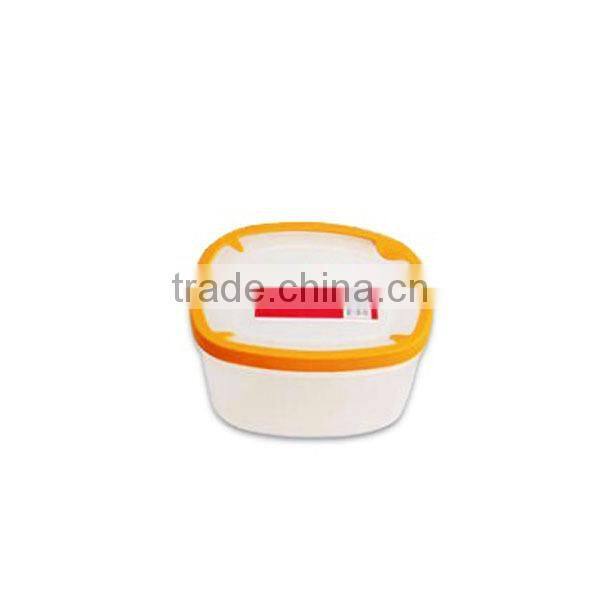 Clear plastic kitchen storage box for food