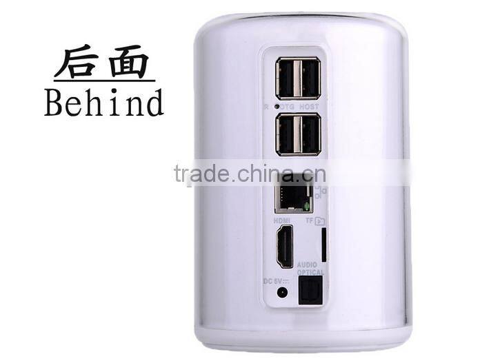 New Arrival Cute Android TV Box Factory Unique Design Android 4.4 TV Box Build-in 3.0M Camera Support Skype/Youtube Smart TV box