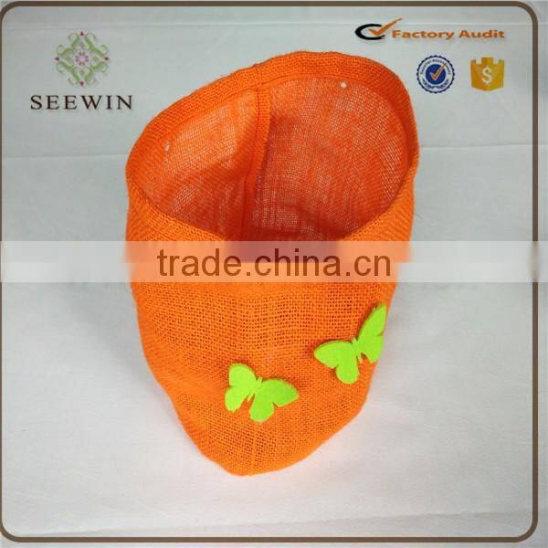 convinient waterproof high quality raw jute material orchid flower pots