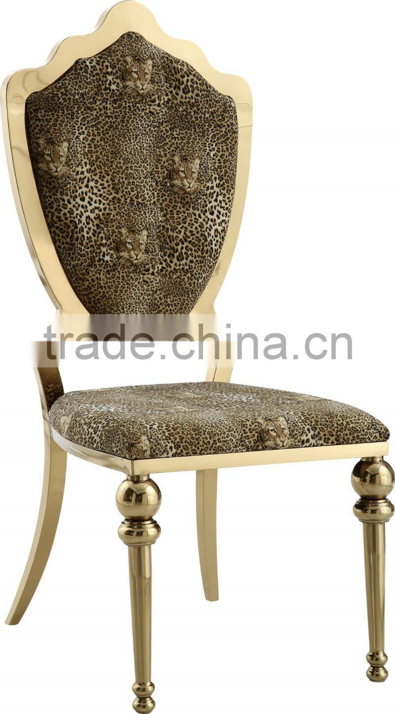 2016 luxury stainless steel dinning chair for whole sale A82G
