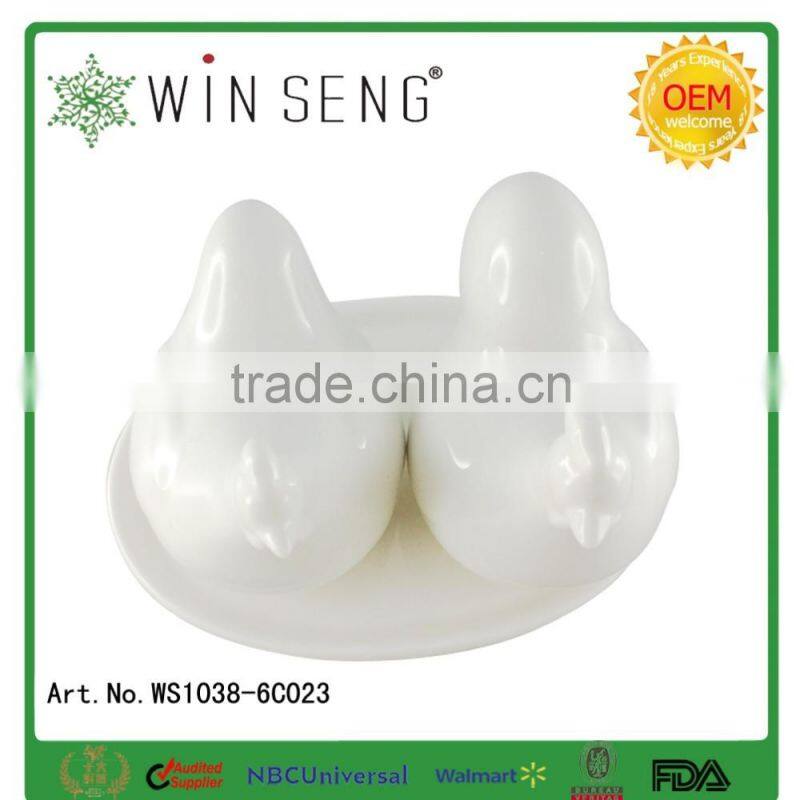 Salt And Pepper Shaker Salt Pepper Bottle With Holder Set Ceramic Crafts