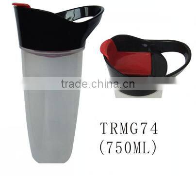 Hot selling BPA free plastic sports drink bottle with flip lid