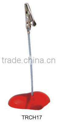 Colors Cube Wire Base Photo Holder Stand Card Note Desk Memo Clip