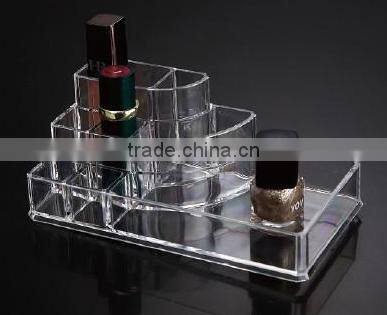 hot selling transparent cosmetic product display stands