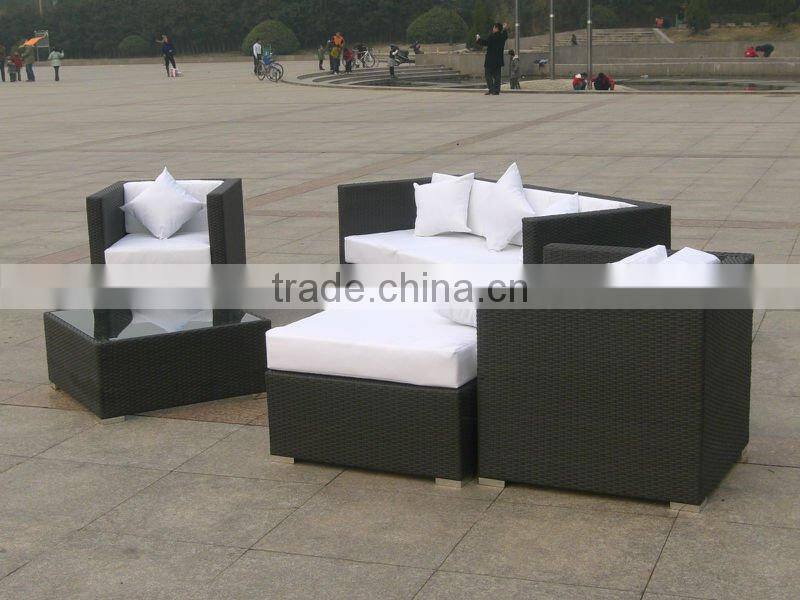 PE wicker/rattan sofa sets garden furniture