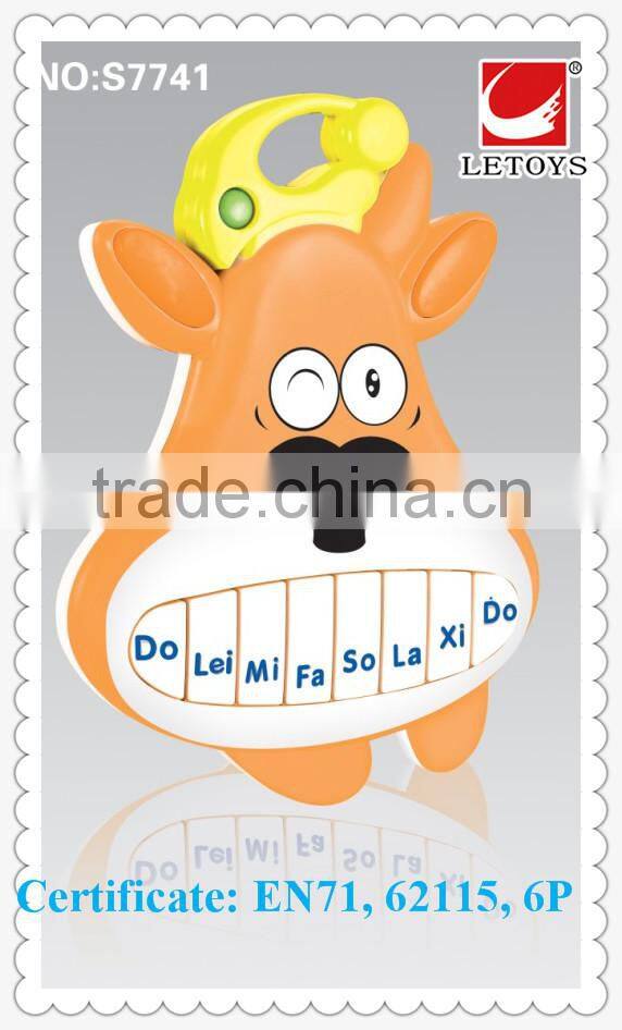 2015 hot sale electronic educational musical instrument Christmas deer shape keyboard for kids/keyboard learning machine toys