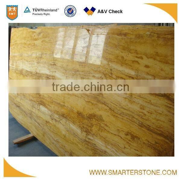 Lemon yellow travertine slabs for walling and flooring