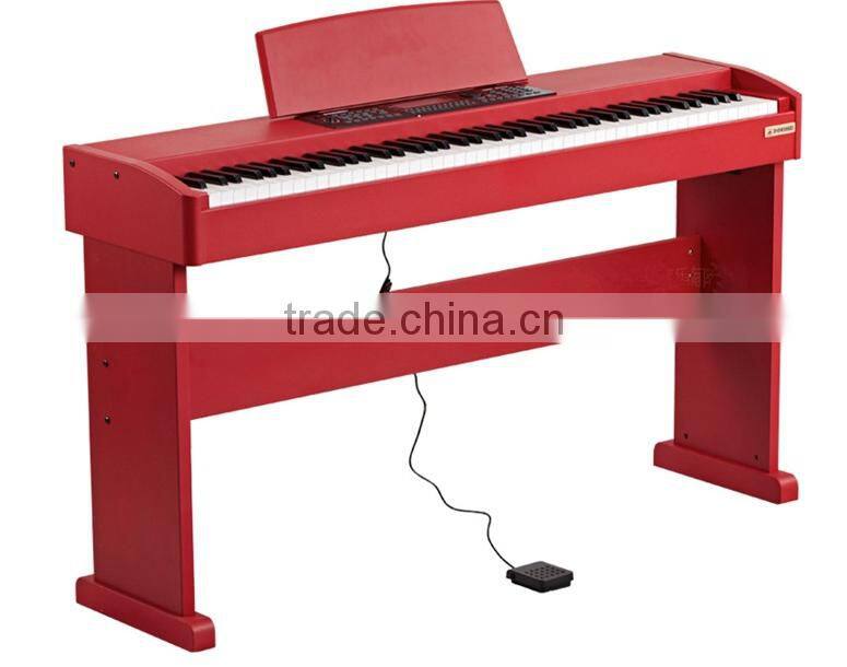 wholesale 88 key digital electric piano in red