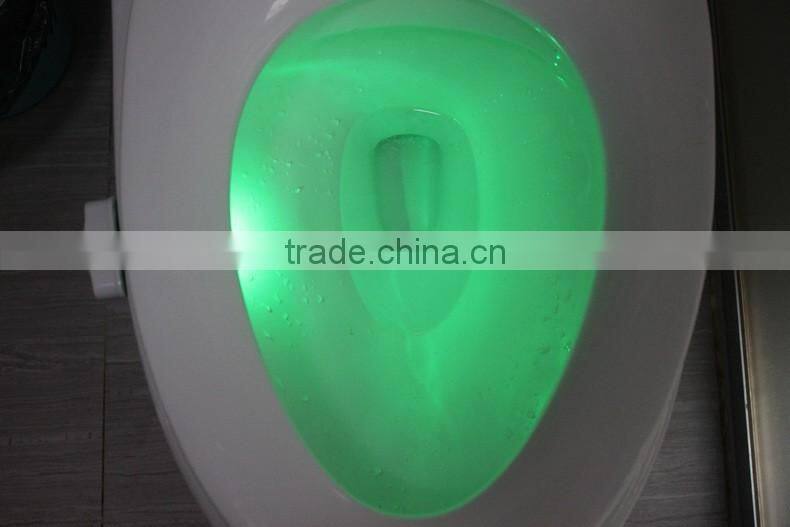 automatic luminous LED light toilet seat sensor / glowing bathroom decorative toilet lightbowl