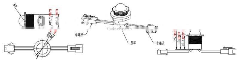 PVC waterproof 5050 smd magic LED string lights / UCS1903 1.6cm pixel lights