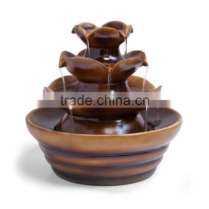 Three Tier Cascading Tabletop Water Fountain