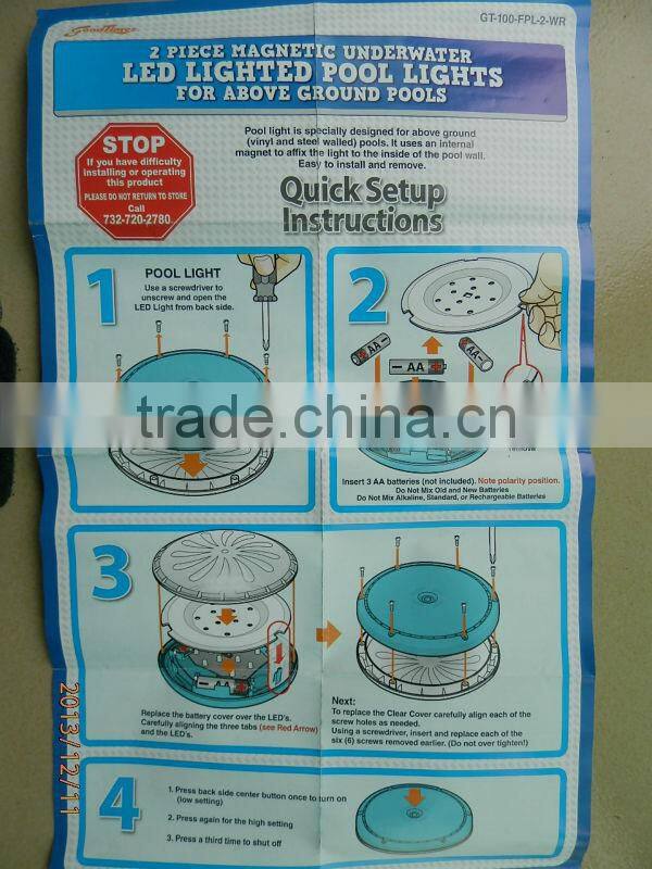 Swimming pool LED light