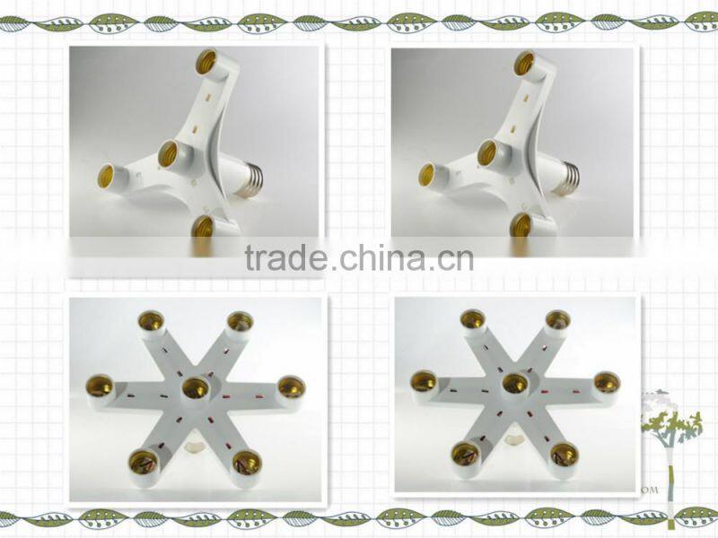 PC ABS bulb holder/Double bases lamp socket/twin sockets lamp holder