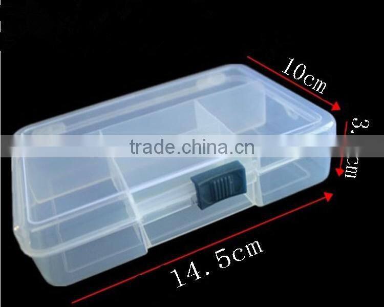 5 Grids Clear Fancy Plastic Dividers Box 5 Slots Beads Kids Art DIY storage boxes