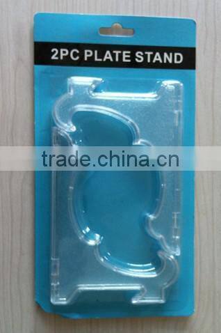 plastic display plate stand display plate holder/plate easel