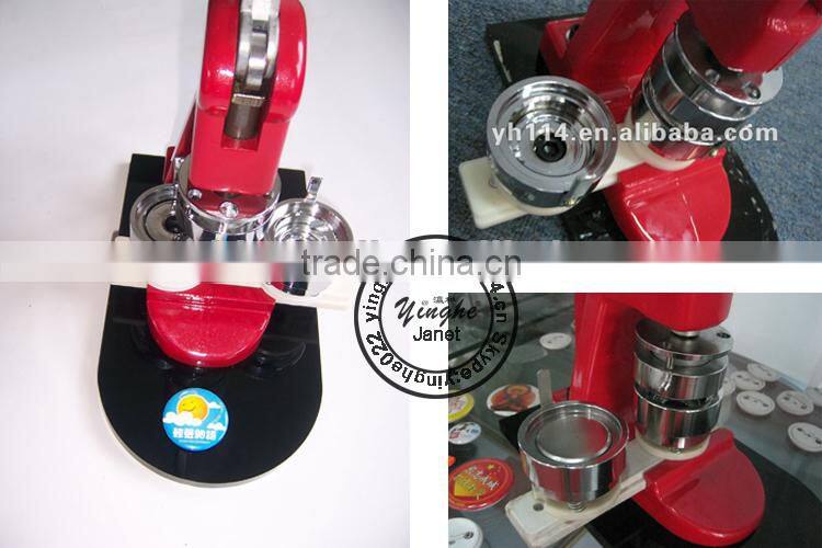 Small manual badge making machine