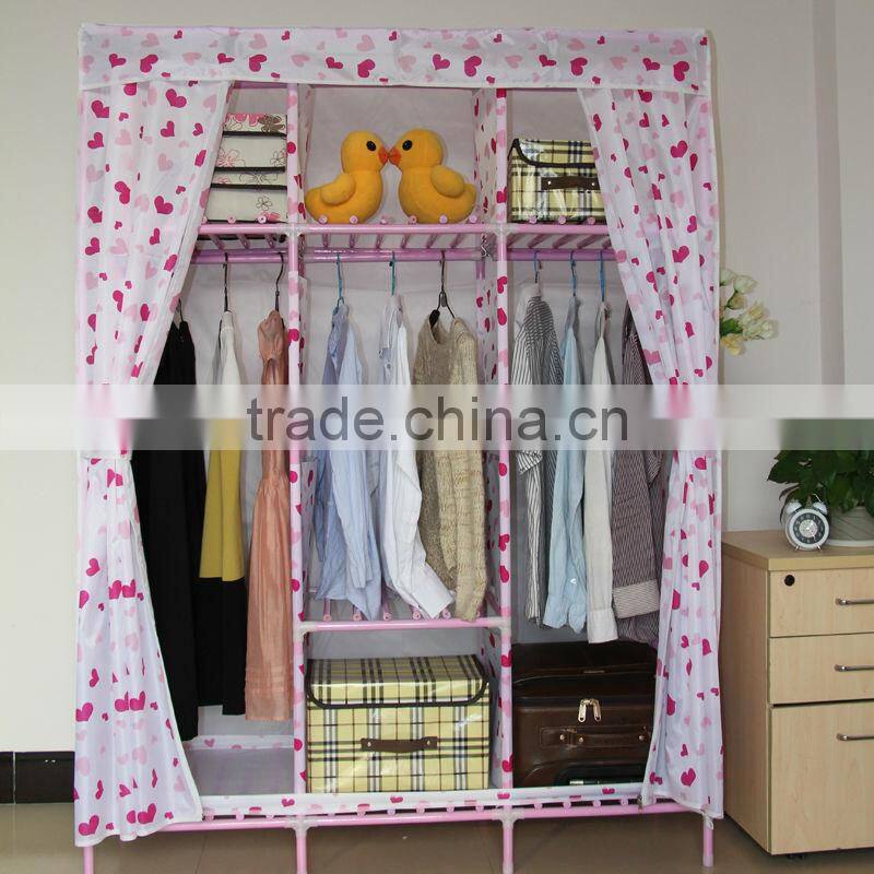 high quality collapsible factory price chinese furniture wardrobe