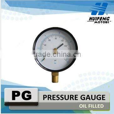 Pressure Gauge in Black Color With CE