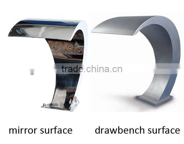 Customized indoor spa pool use arc hook stainless steel spa pool massage swimming pool waterfall