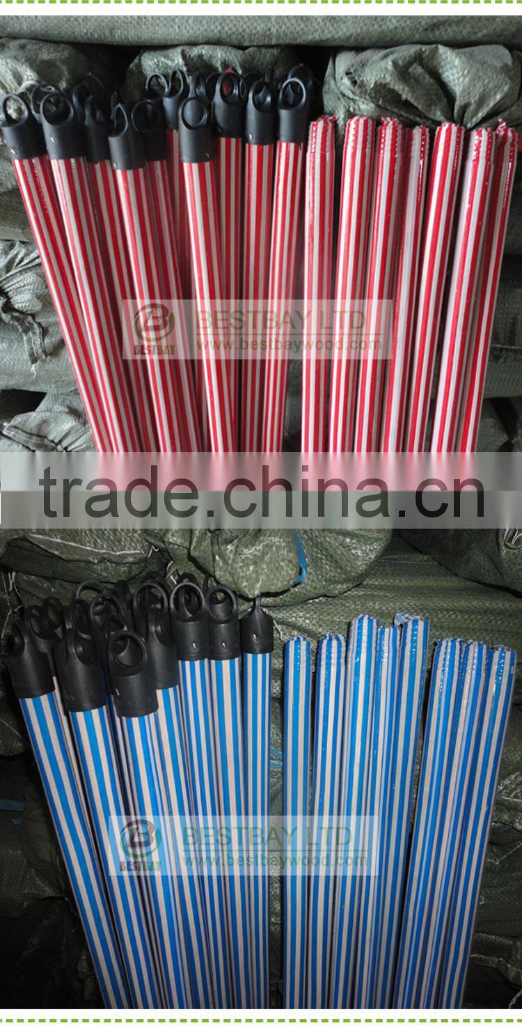120*2.2cm PVC coated wooden broom handle