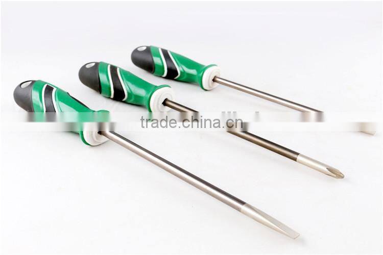 Professional high grade three colors handle screwdriver made in china