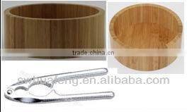 2016 Totally natural bamboo big round walnut bowl