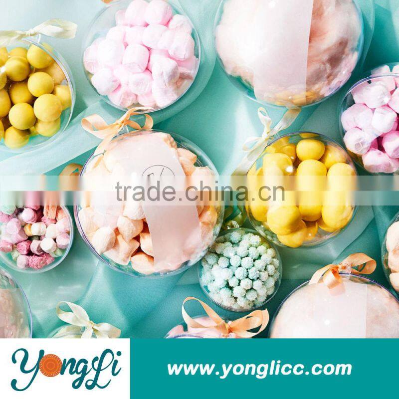 Packing the Candy Clear Plastic Ball Container