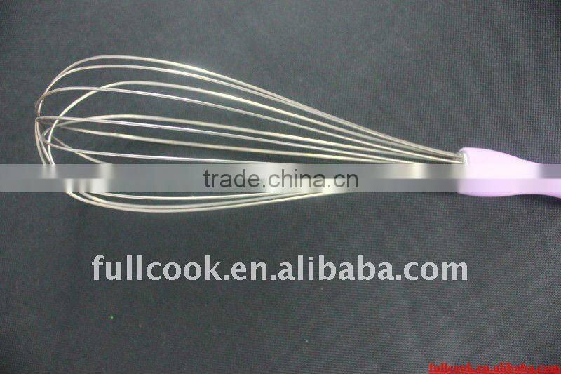 Stainless steel egg beater w/beautiful ABS handle