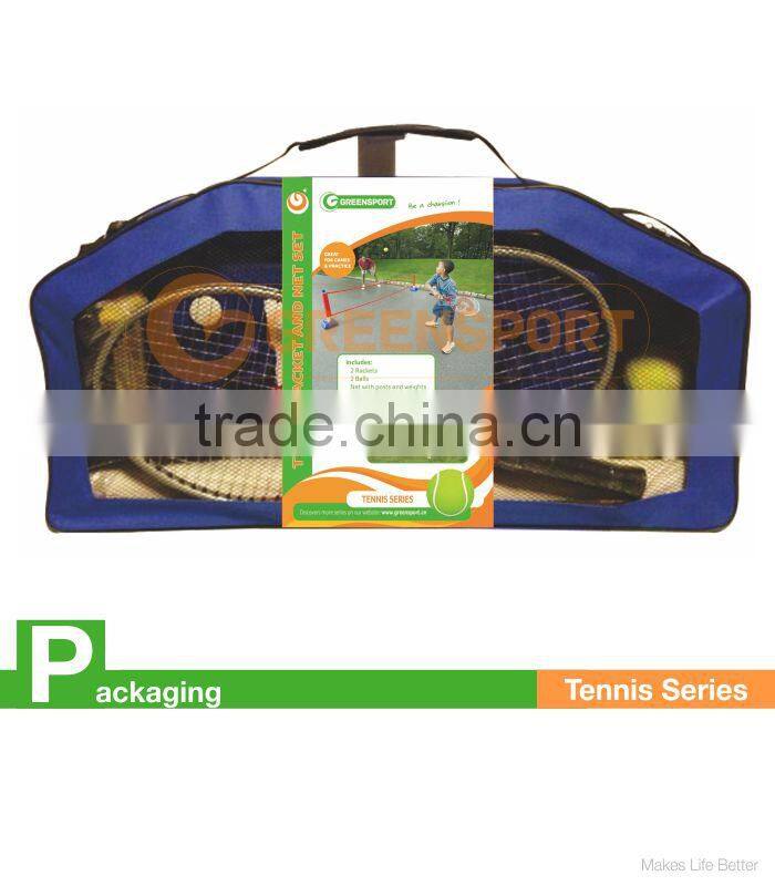 GSSS111P tennis racket and net set with pole