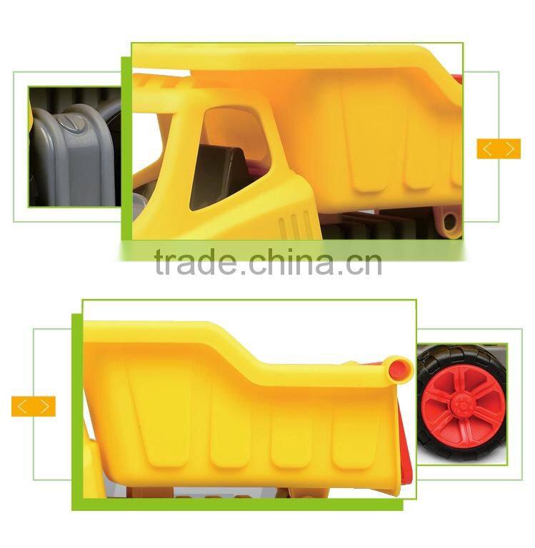 Newest product free wheel large plastic toy toy bucket truck