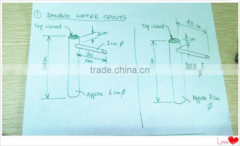 top closed Bamboo Water Fountains /water spouts