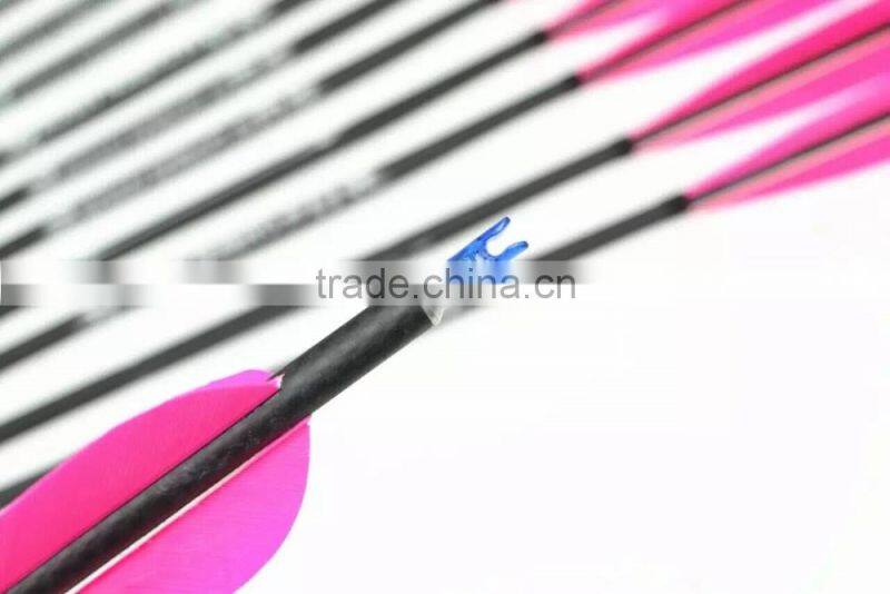 5.5GPI High Carbon Best-selling Black Archery 31" Carbon Fiber Hunting/Targeting Arrows