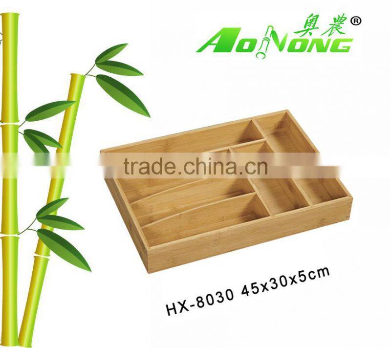 5 tiers bamboo display shelf